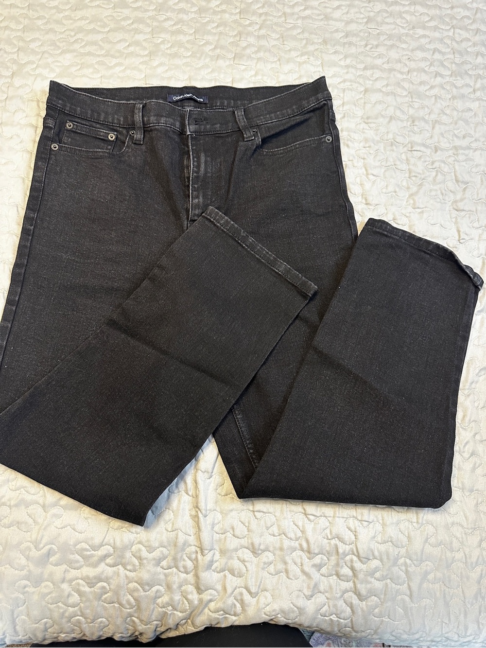 Calvin Klein Men's Straight Black Jeans